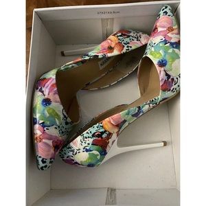 Steve Madden floral heels